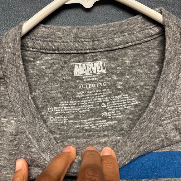 3 Stripes Spiderman Shirt Marvel USA America Pride Red White Blue Soft Comfy XL - Picture 3 of 5